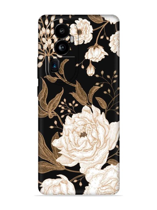 Peonies Roses Floral Embossed Soft Silicone Case for Oppo Reno 10 Pro Plus (5G) Zapvi