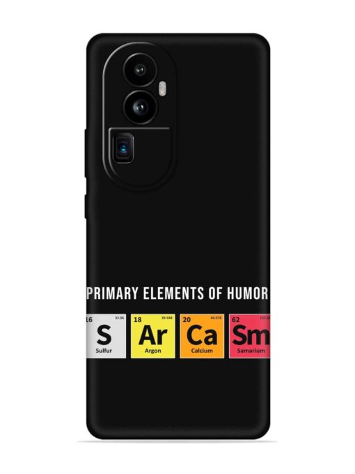 Primary Elements Humor Embossed Soft Silicone Case for Oppo Reno 10 Pro Plus (5G) Zapvi