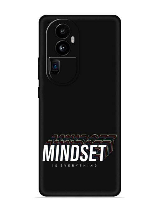 Mindset Everything Slogan Embossed Soft Silicone Case for Oppo Reno 10 Pro Plus (5G) Zapvi