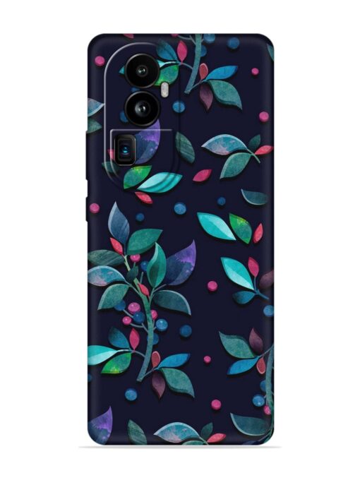 Decorative Watercolor Flower Embossed Soft Silicone Case for Oppo Reno 10 Pro Plus (5G) Zapvi