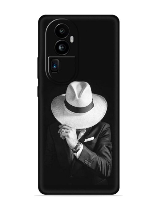 Men Under Hat Embossed Soft Silicone Case for Oppo Reno 10 Pro Plus (5G) Zapvi