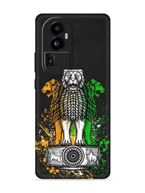 Pillars Of Ashoka Embossed Soft Silicone Case for Oppo Reno 10 Pro Plus (5G)