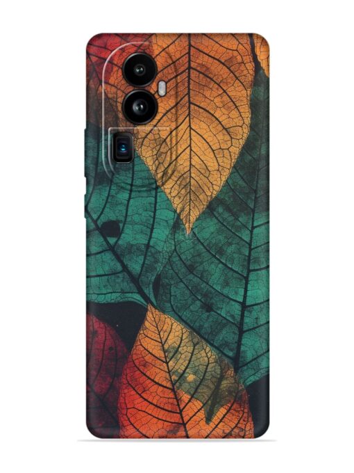 Leaves Artwork Embossed Soft Silicone Case for Oppo Reno 10 Pro Plus (5G)