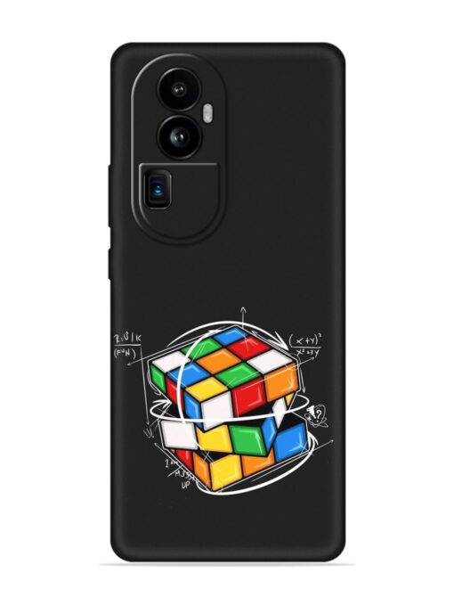 Cubik Vector Embossed Soft Silicone Case for Oppo Reno 10 Pro Plus (5G) Zapvi