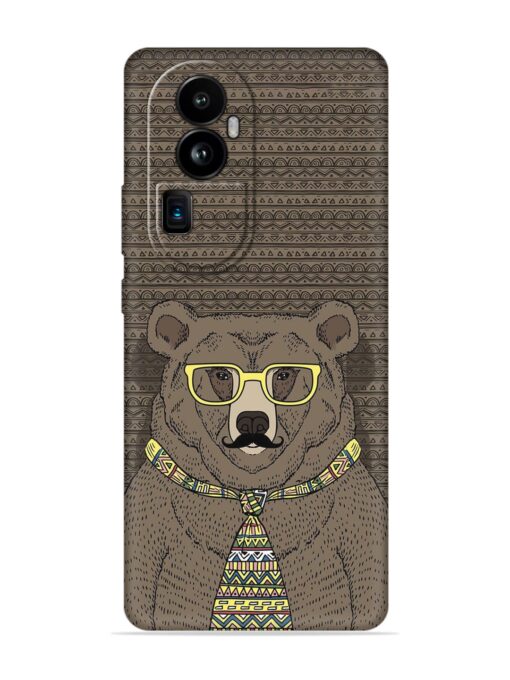 Grizzly Bear Embossed Soft Silicone Case for Oppo Reno 10 Pro Plus (5G) Zapvi