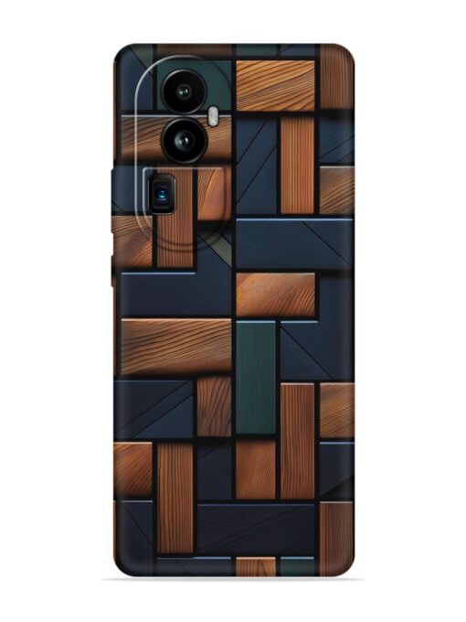 Wooden Background Cubes Embossed Soft Silicone Case for Oppo Reno 10 Pro Plus (5G) Zapvi