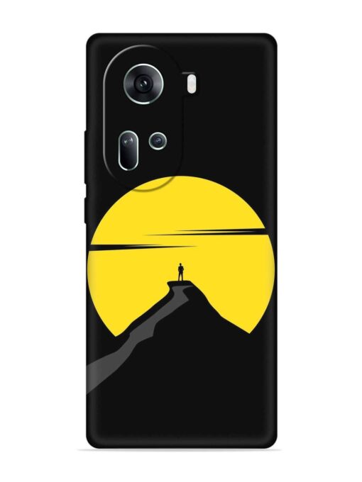 Black Ultra Vector Embossed Soft Silicone Case for Oppo Reno 11 (5G) Zapvi