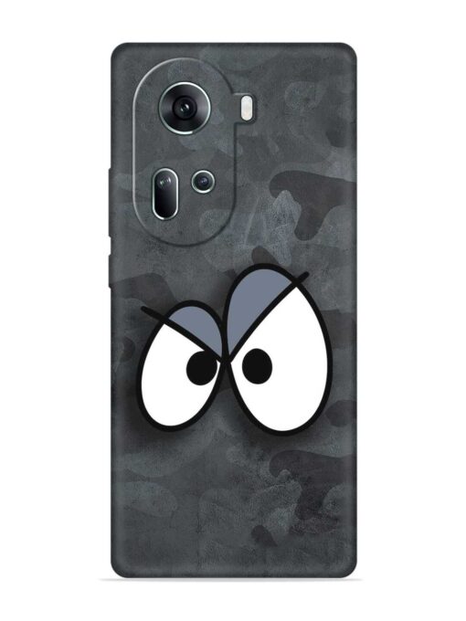 Big Eyes Night Mode Embossed Soft Silicone Case for Oppo Reno 11 (5G)