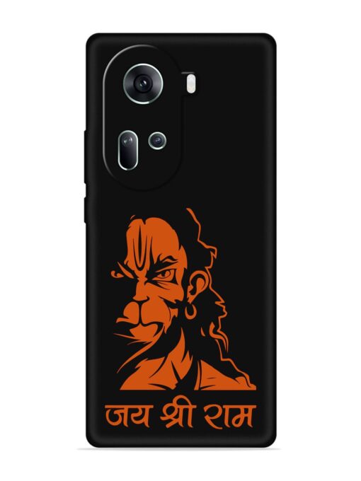 Angry Hanuman Embossed Soft Silicone Case for Oppo Reno 11 (5G) Zapvi