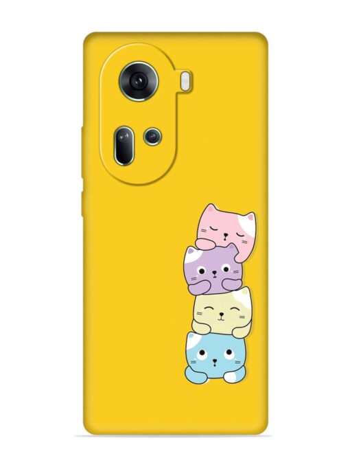 Cartoon Anime Embossed Soft Silicone Case for Oppo Reno 11 (5G) Zapvi