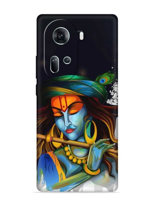 Krishna Art Embossed Soft Silicone Case for Oppo Reno 11 (5G) Zapvi