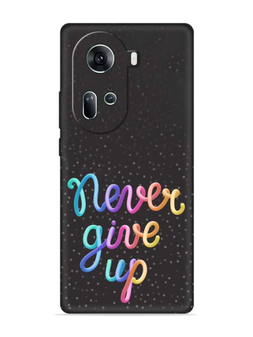 Colorful Stylized Rainbow Embossed Soft Silicone Case for Oppo Reno 11 (5G) Zapvi