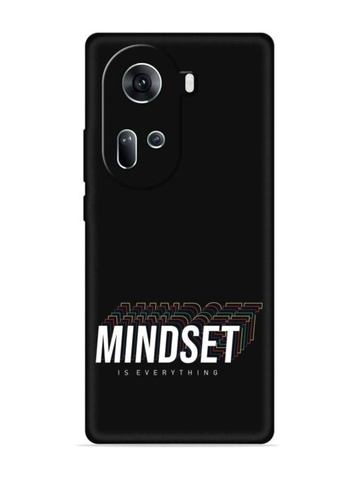 Mindset Everything Slogan Embossed Soft Silicone Case for Oppo Reno 11 (5G) Zapvi