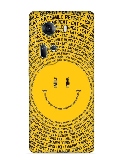 Smiley Embossed Soft Silicone Case for Oppo Reno 11 (5G) Zapvi