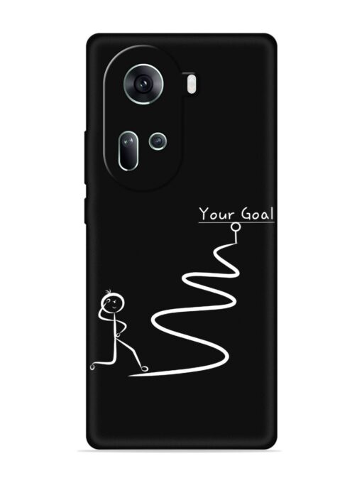 Your Goal Embossed Soft Silicone Case for Oppo Reno 11 (5G) Zapvi