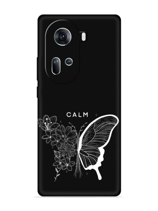 Calm Embossed Soft Silicone Case for Oppo Reno 11 (5G) Zapvi