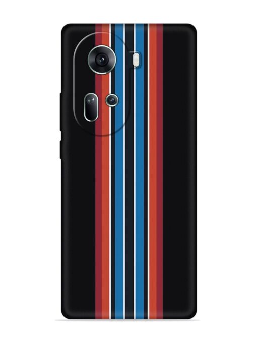 Vertical Strips Embossed Soft Silicone Case for Oppo Reno 11 (5G) Zapvi