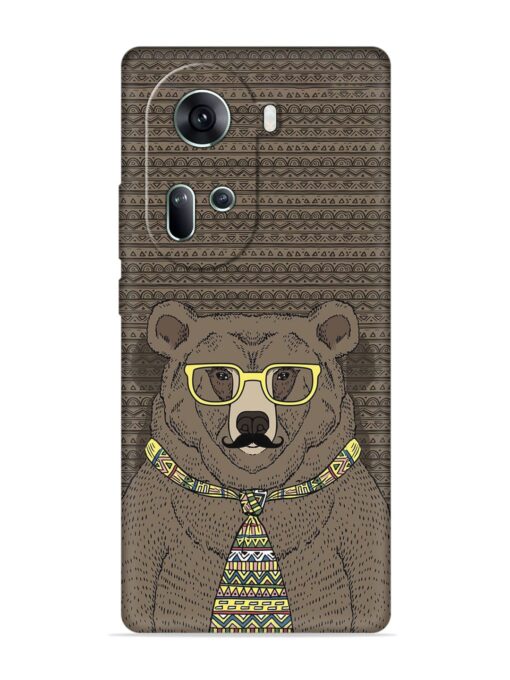 Grizzly Bear Embossed Soft Silicone Case for Oppo Reno 11 (5G) Zapvi