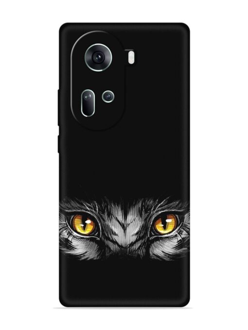 Scary Eye Embossed Soft Silicone Case for Oppo Reno 11 (5G)