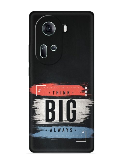 Think Big Always Embossed Soft Silicone Case for Oppo Reno 11 (5G) Zapvi