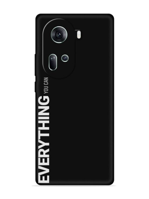 Everything You Can Embossed Soft Silicone Case for Oppo Reno 11 (5G) Zapvi