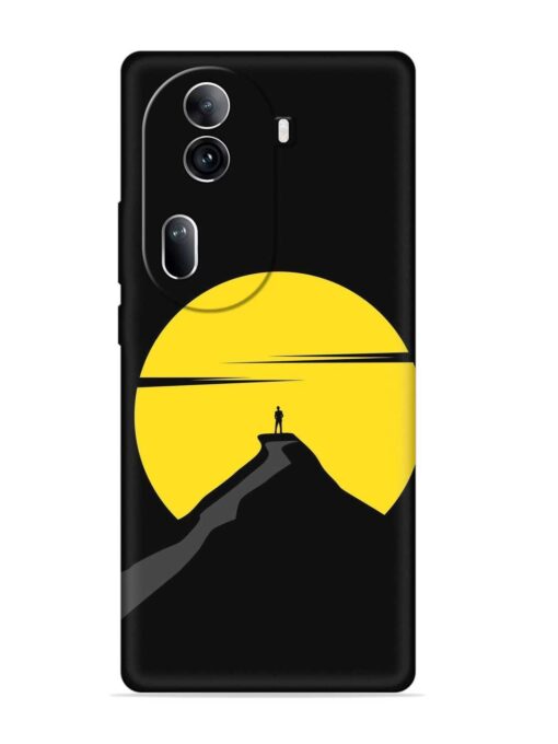 Black Ultra Vector Embossed Soft Silicone Case for Oppo Reno 11 Pro (5G)