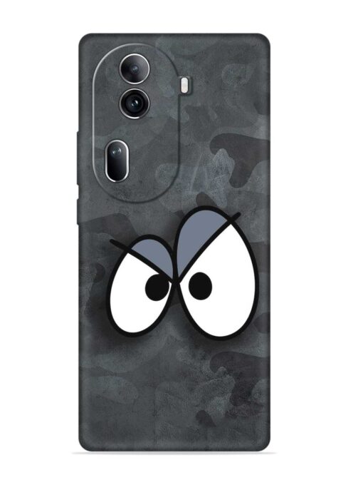 Big Eyes Night Mode Embossed Soft Silicone Case for Oppo Reno 11 Pro (5G) Zapvi