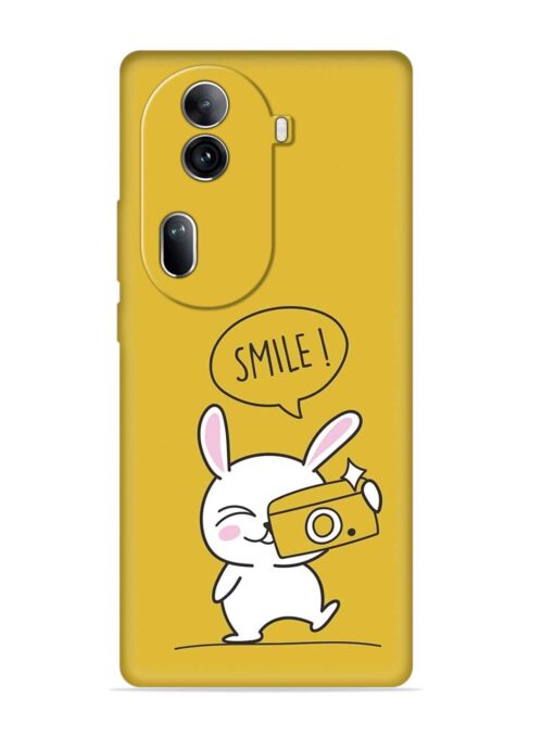 Hey Smile Please Embossed Soft Silicone Case for Oppo Reno 11 Pro (5G) Zapvi