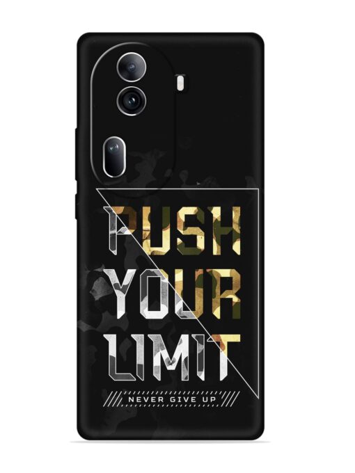 Push Your Limits Embossed Soft Silicone Case for Oppo Reno 11 Pro (5G) Zapvi