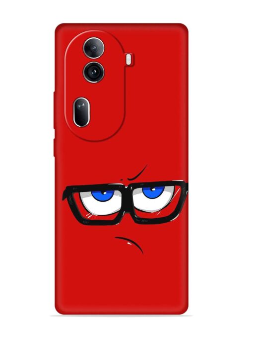 Rad Angry Face Embossed Soft Silicone Case for Oppo Reno 11 Pro (5G) Zapvi