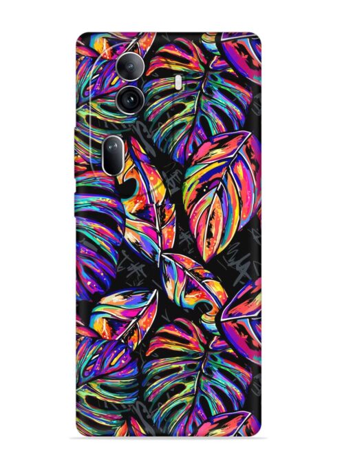 Tropical Seamless Vector Embossed Soft Silicone Case for Oppo Reno 11 Pro (5G) Zapvi