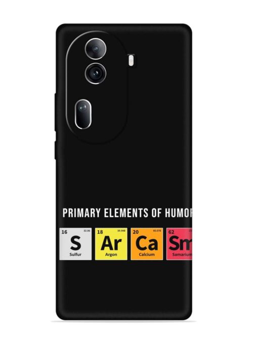 Primary Elements Humor Embossed Soft Silicone Case for Oppo Reno 11 Pro (5G) Zapvi