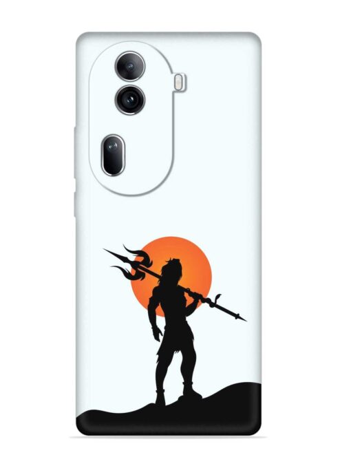 Lord Mahadev Trendy Embossed Soft Silicone Case for Oppo Reno 11 Pro (5G) Zapvi