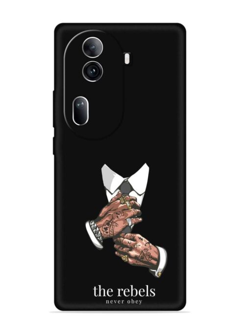 Rebels Slogan Man Embossed Soft Silicone Case for Oppo Reno 11 Pro (5G) Zapvi