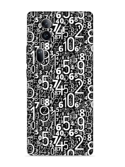 Many Numbers Different Embossed Soft Silicone Case for Oppo Reno 11 Pro (5G) Zapvi