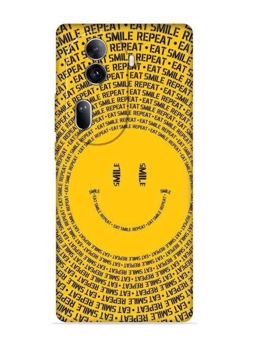 Smiley Embossed Soft Silicone Case for Oppo Reno 11 Pro (5G) Zapvi