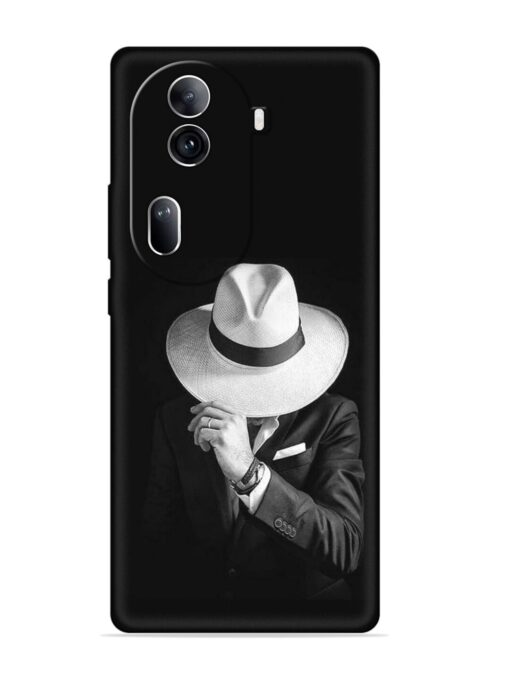 Men Under Hat Embossed Soft Silicone Case for Oppo Reno 11 Pro (5G) Zapvi