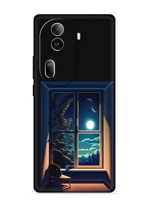 Night View At Window Embossed Soft Silicone Case for Oppo Reno 11 Pro (5G)