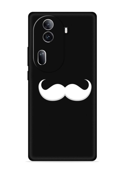 Mustache Vector Embossed Soft Silicone Case for Oppo Reno 11 Pro (5G)