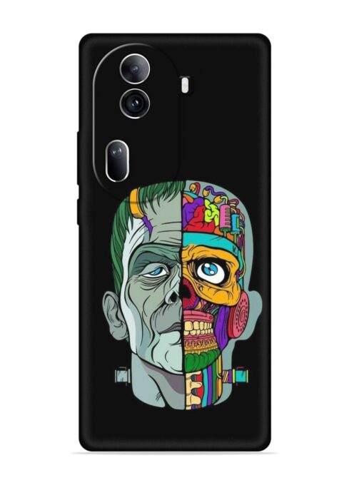 Men Vs Skull Embossed Soft Silicone Case for Oppo Reno 11 Pro (5G) Zapvi