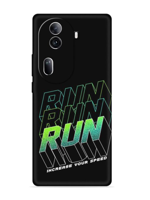 Run Embossed Soft Silicone Case for Oppo Reno 11 Pro (5G) Zapvi