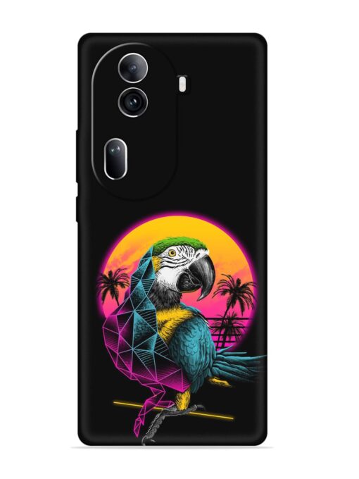 Rad Parrot Embossed Soft Silicone Case for Oppo Reno 11 Pro (5G) Zapvi