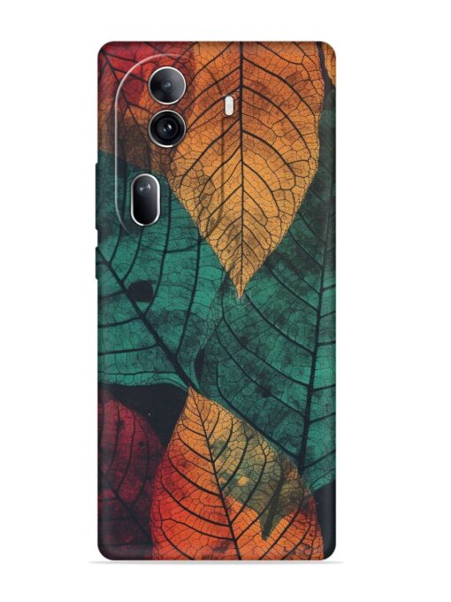 Leaves Artwork Embossed Soft Silicone Case for Oppo Reno 11 Pro (5G)