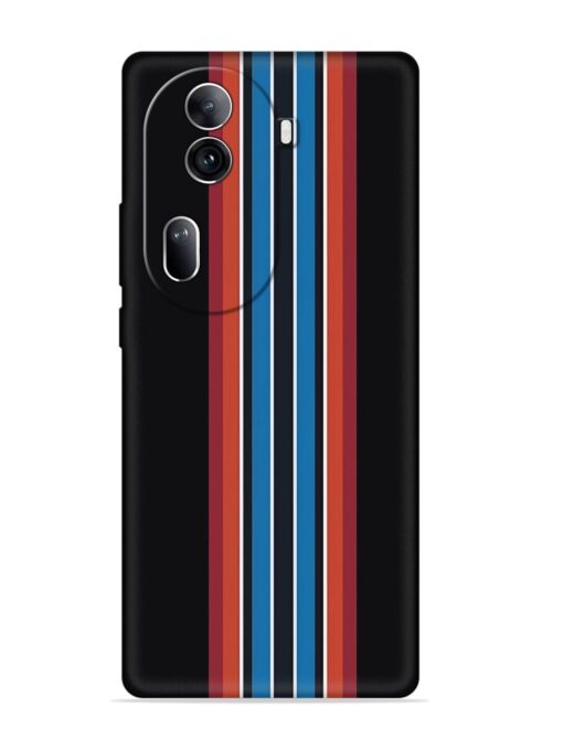 Vertical Strips Embossed Soft Silicone Case for Oppo Reno 11 Pro (5G)