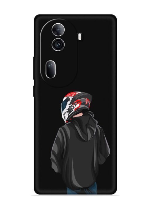 Motorcycle Rider Embossed Soft Silicone Case for Oppo Reno 11 Pro (5G) Zapvi