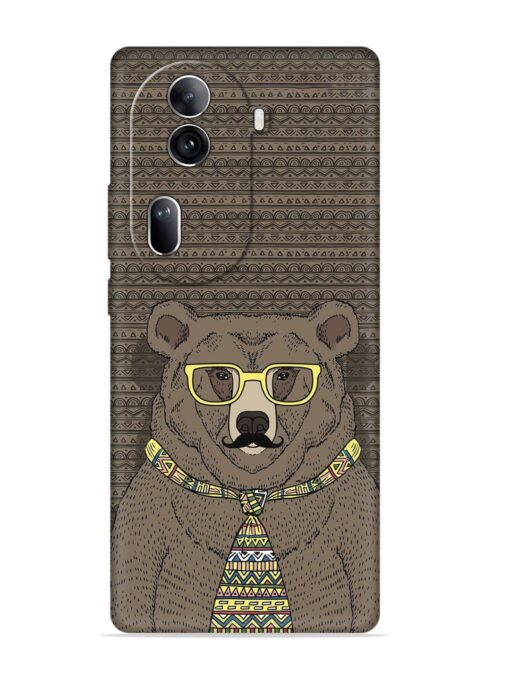 Grizzly Bear Embossed Soft Silicone Case for Oppo Reno 11 Pro (5G)