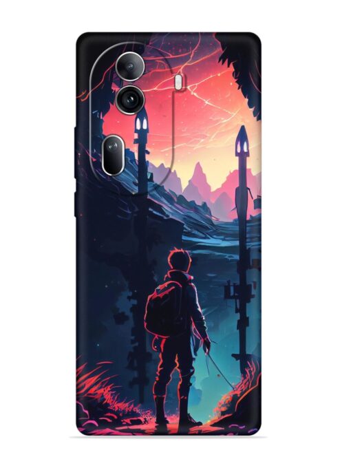 Cgs Artwork Embossed Soft Silicone Case for Oppo Reno 11 Pro (5G) Zapvi