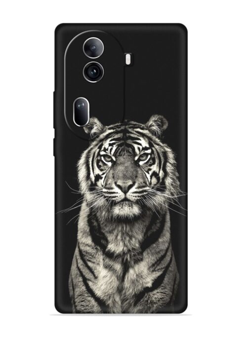 Tiger Art Embossed Soft Silicone Case for Oppo Reno 11 Pro (5G)