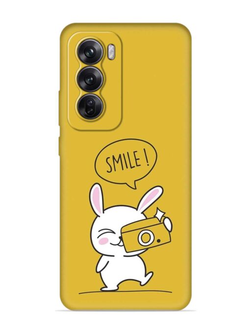 Hey Smile Please Embossed Soft Silicone Case for Oppo Reno 12 Pro (5G) Zapvi