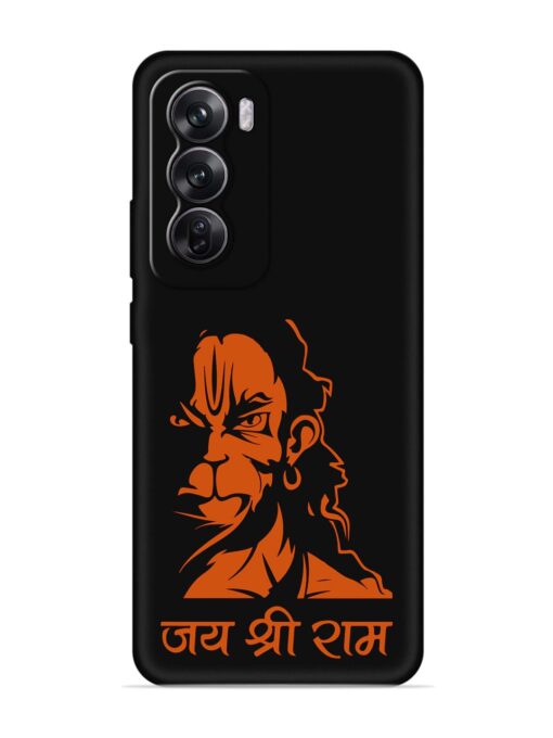 Angry Hanuman Embossed Soft Silicone Case for Oppo Reno 12 Pro (5G) Zapvi